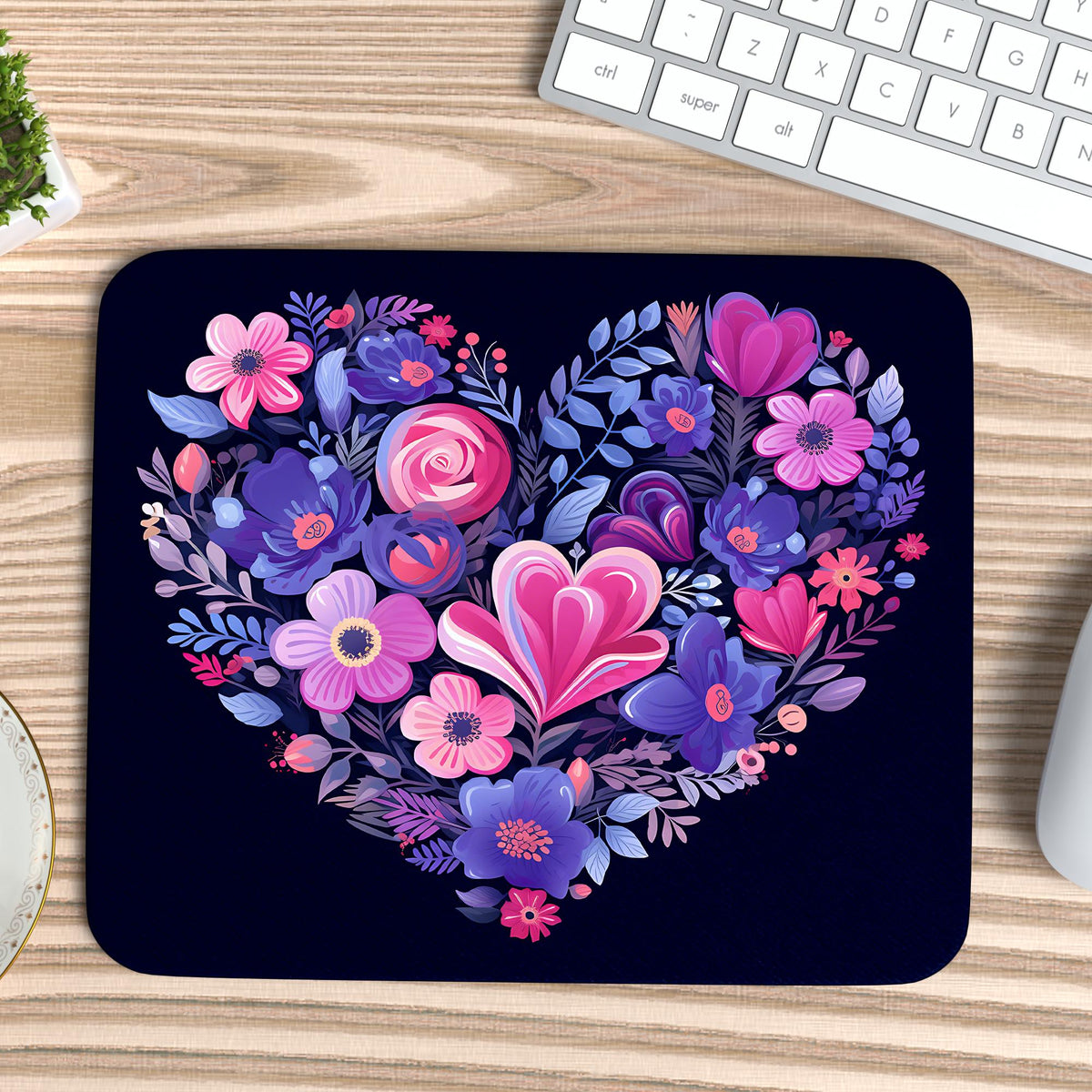 Heart of Flowers Mousepad