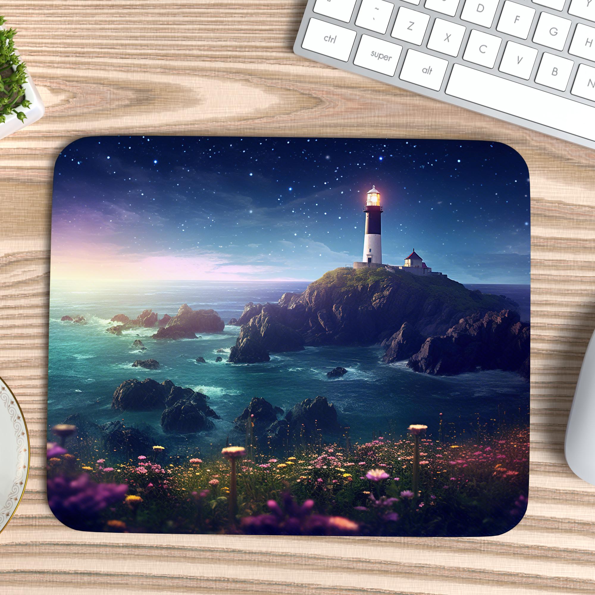 Nighttime Lighthouse Mousepad