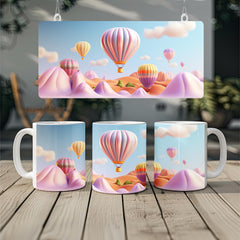 3D Hot Air Balloons Mug