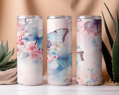 Pastel Butterflies Tumbler