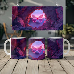 3D Fantasy Butterfly Mug