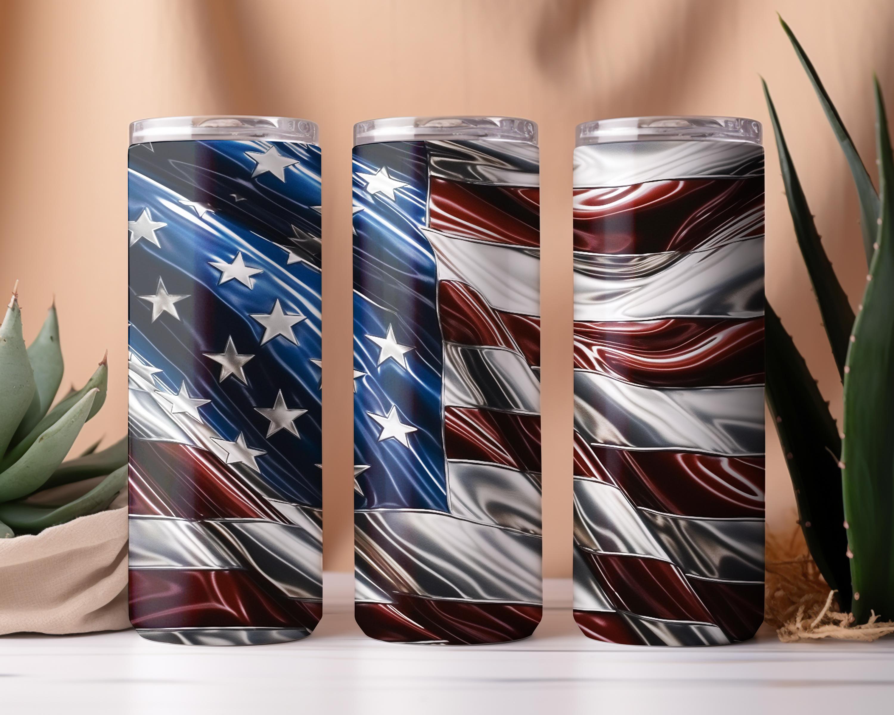 USA Flag Tumbler