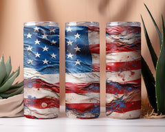 USA Flag Tumbler