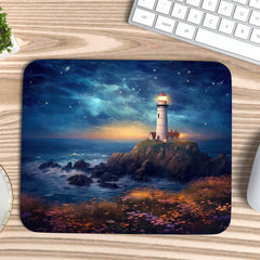 Nighttime Lighthouse Mousepad