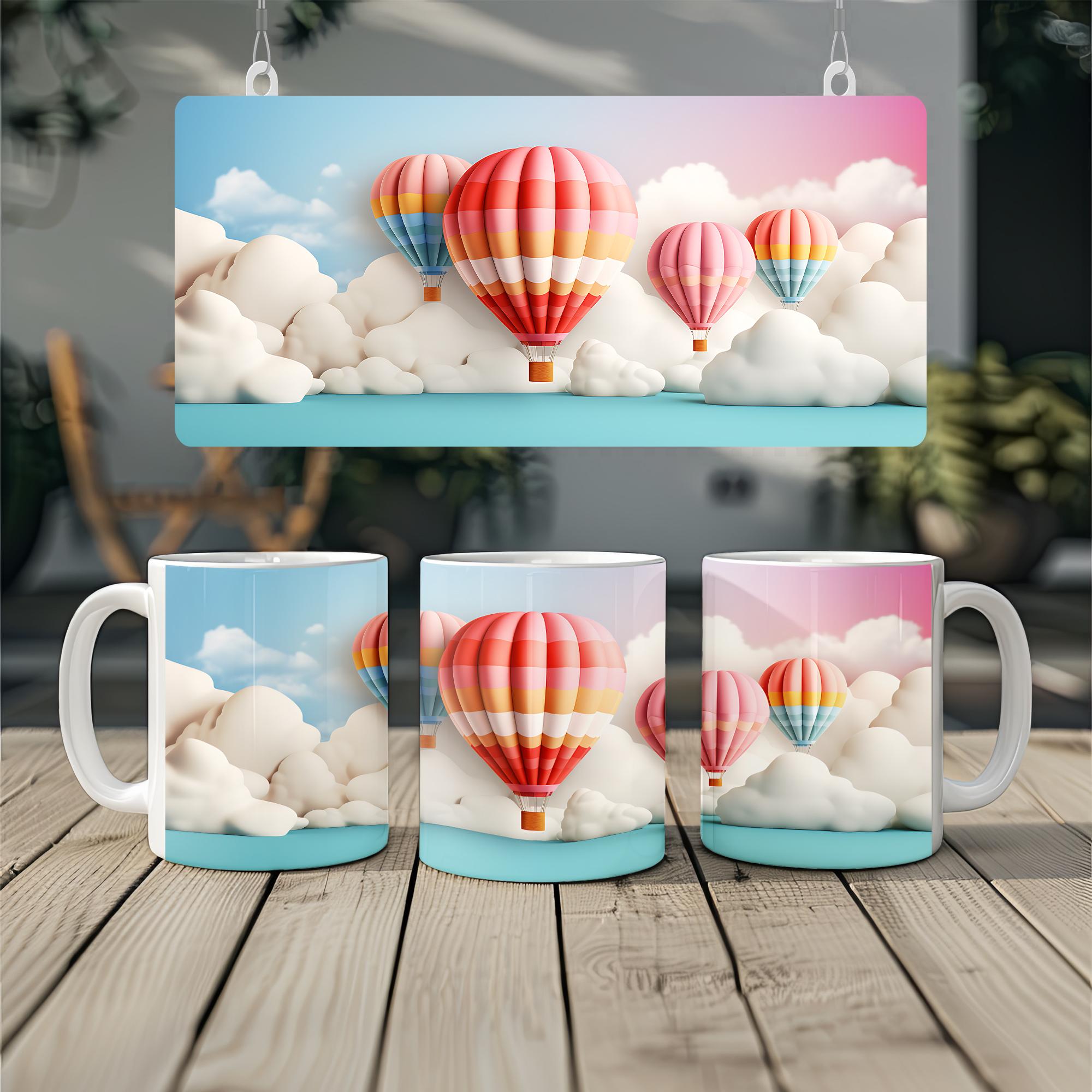 3D Hot Air Balloons Mug