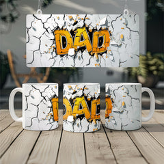 3D Dad Graffiti Mug