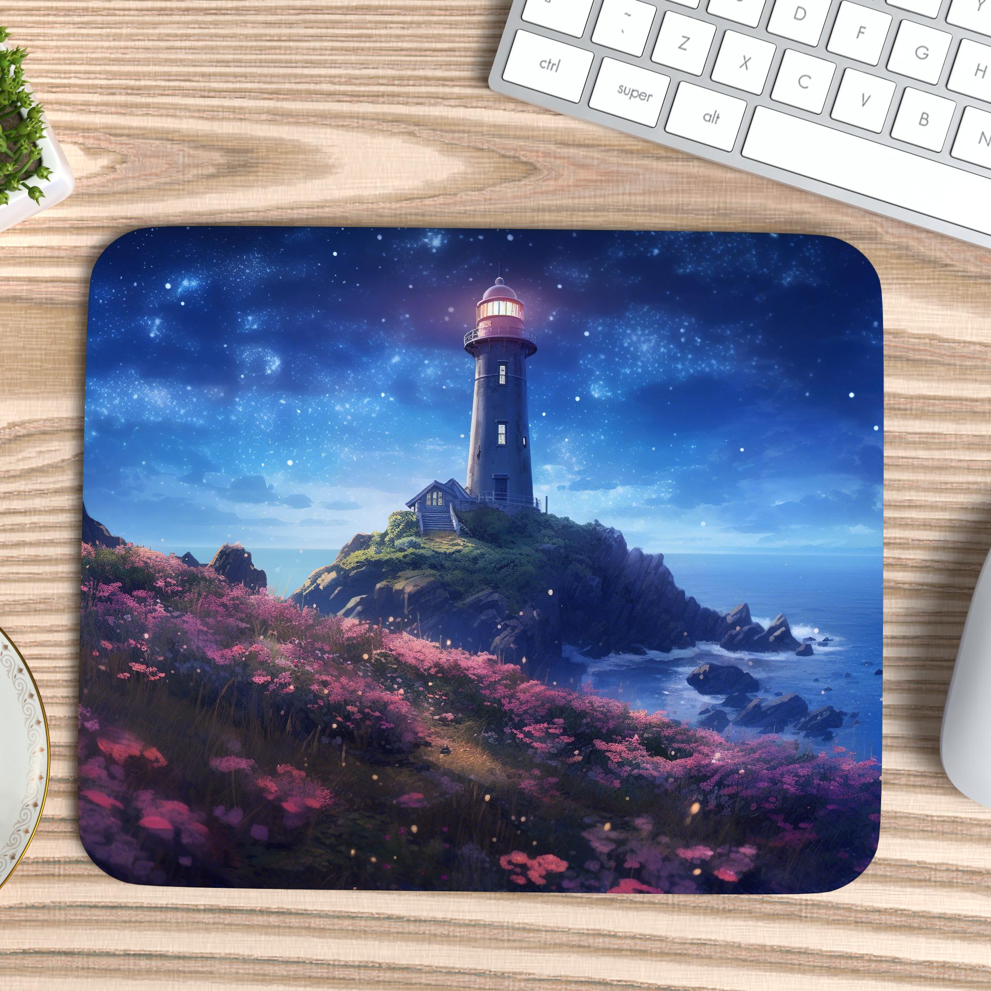 Nighttime Lighthouse Mousepad