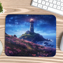 Nighttime Lighthouse Mousepad