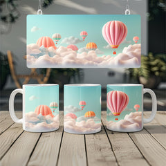 3D Hot Air Balloons Mug