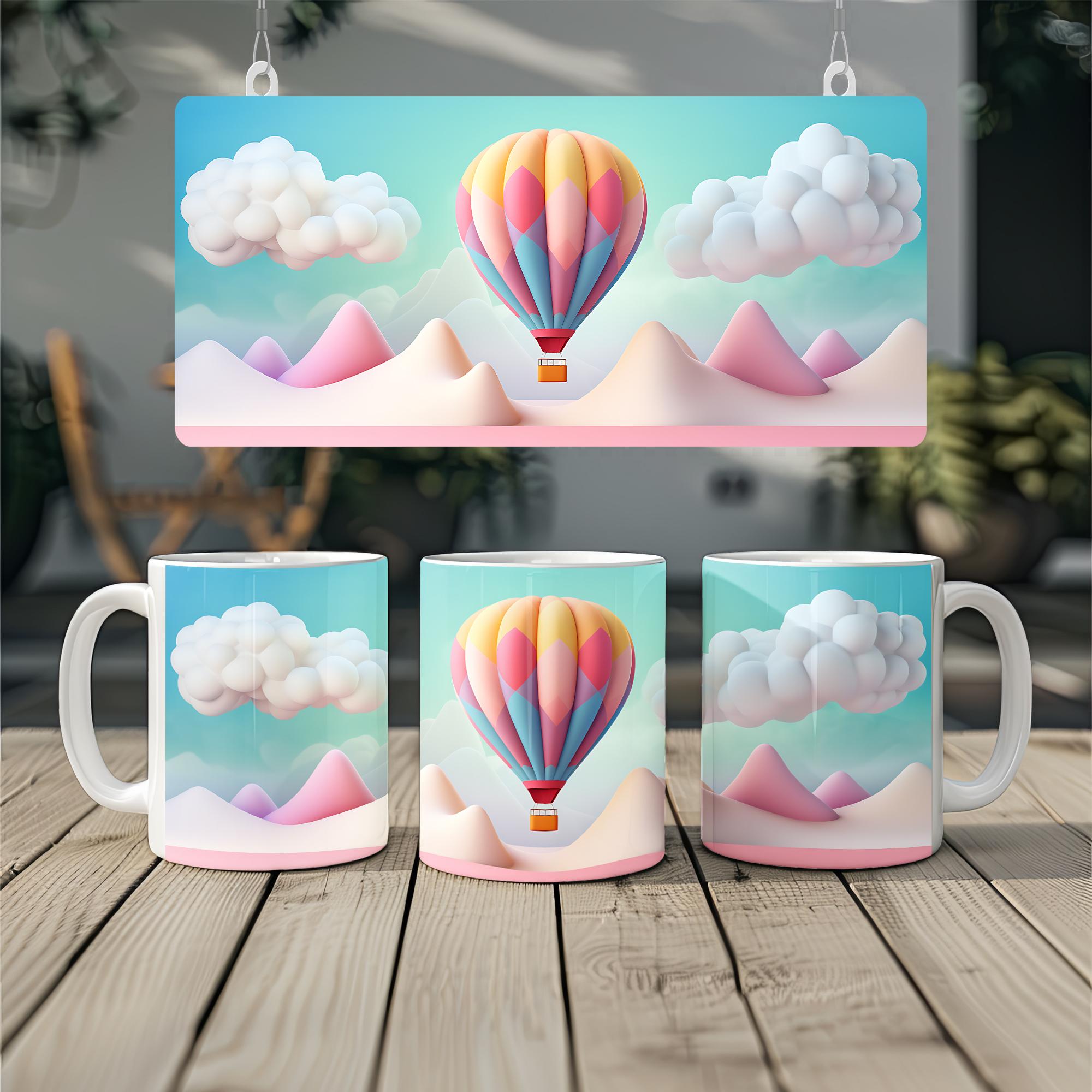 3D Hot Air Balloons Mug