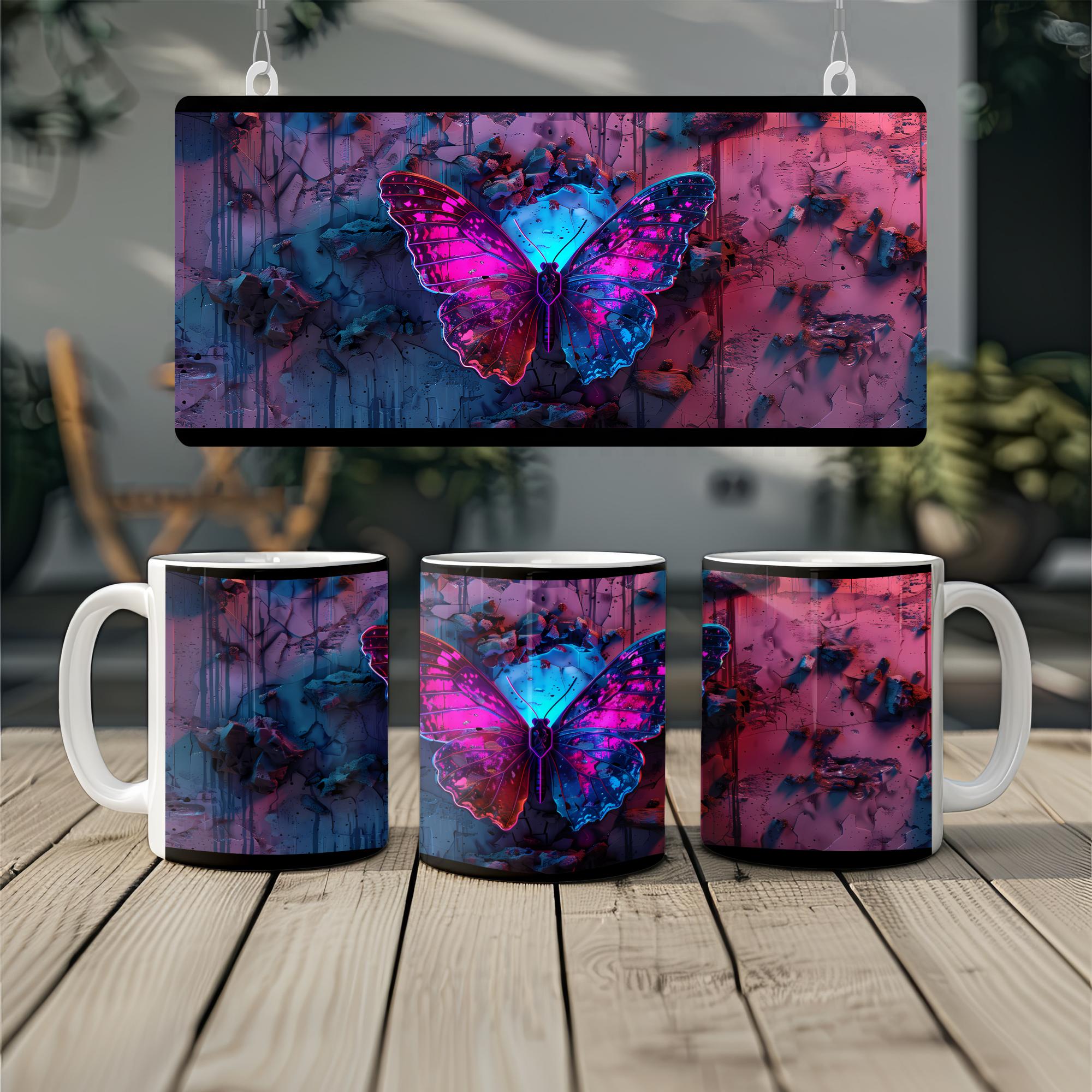 3D Fantasy Butterfly Mug