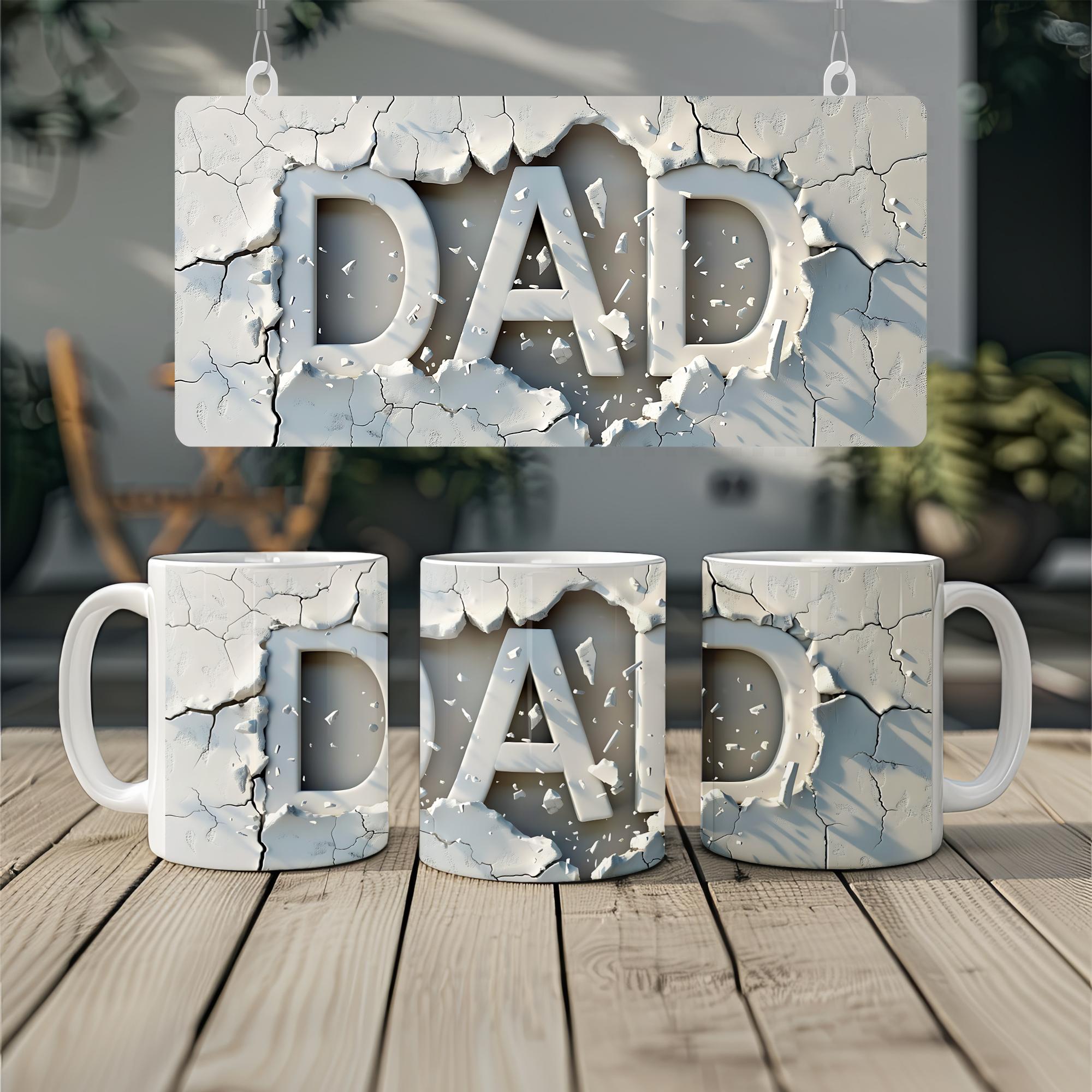 3D Dad Graffiti Mug