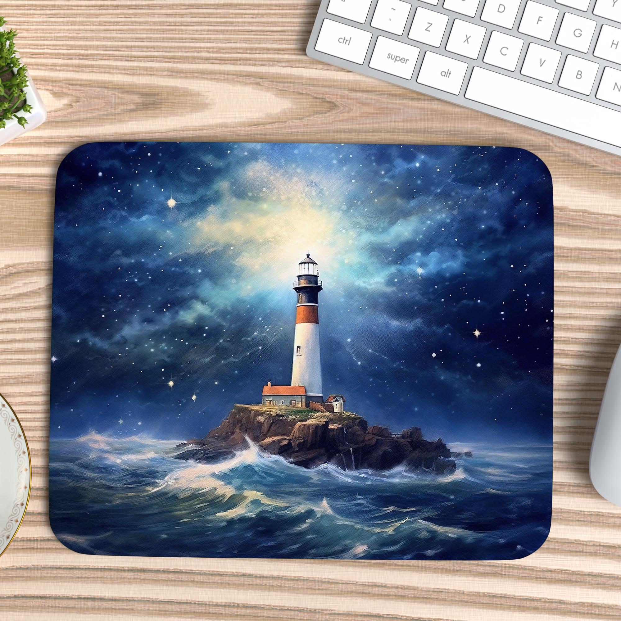 Nighttime Lighthouse Mousepad