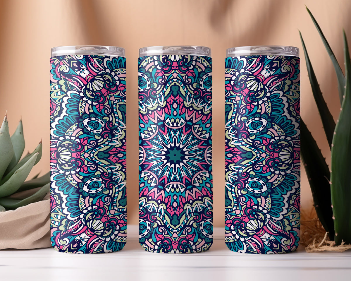 Abstract Boho Tumbler