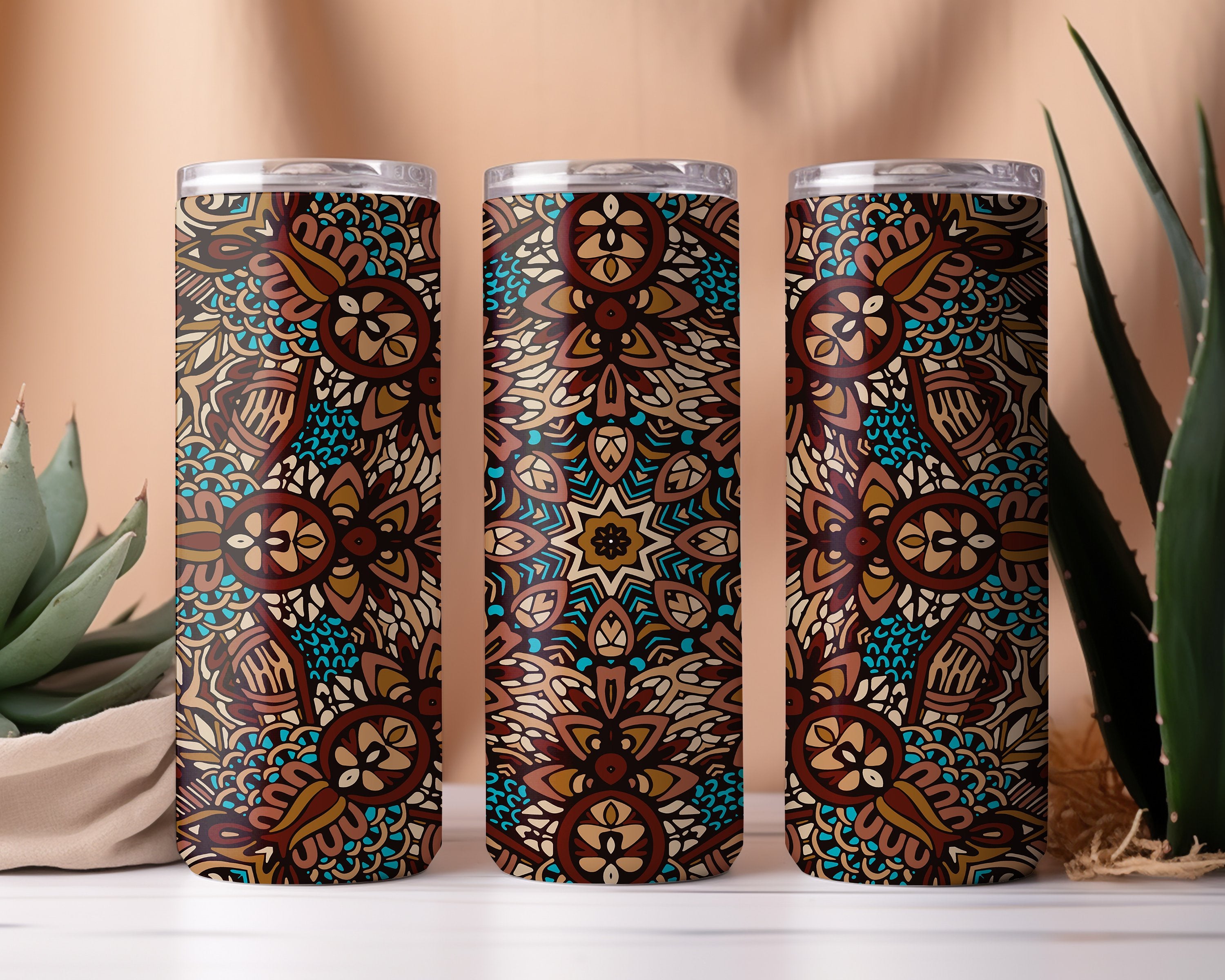 Abstract Boho Tumbler