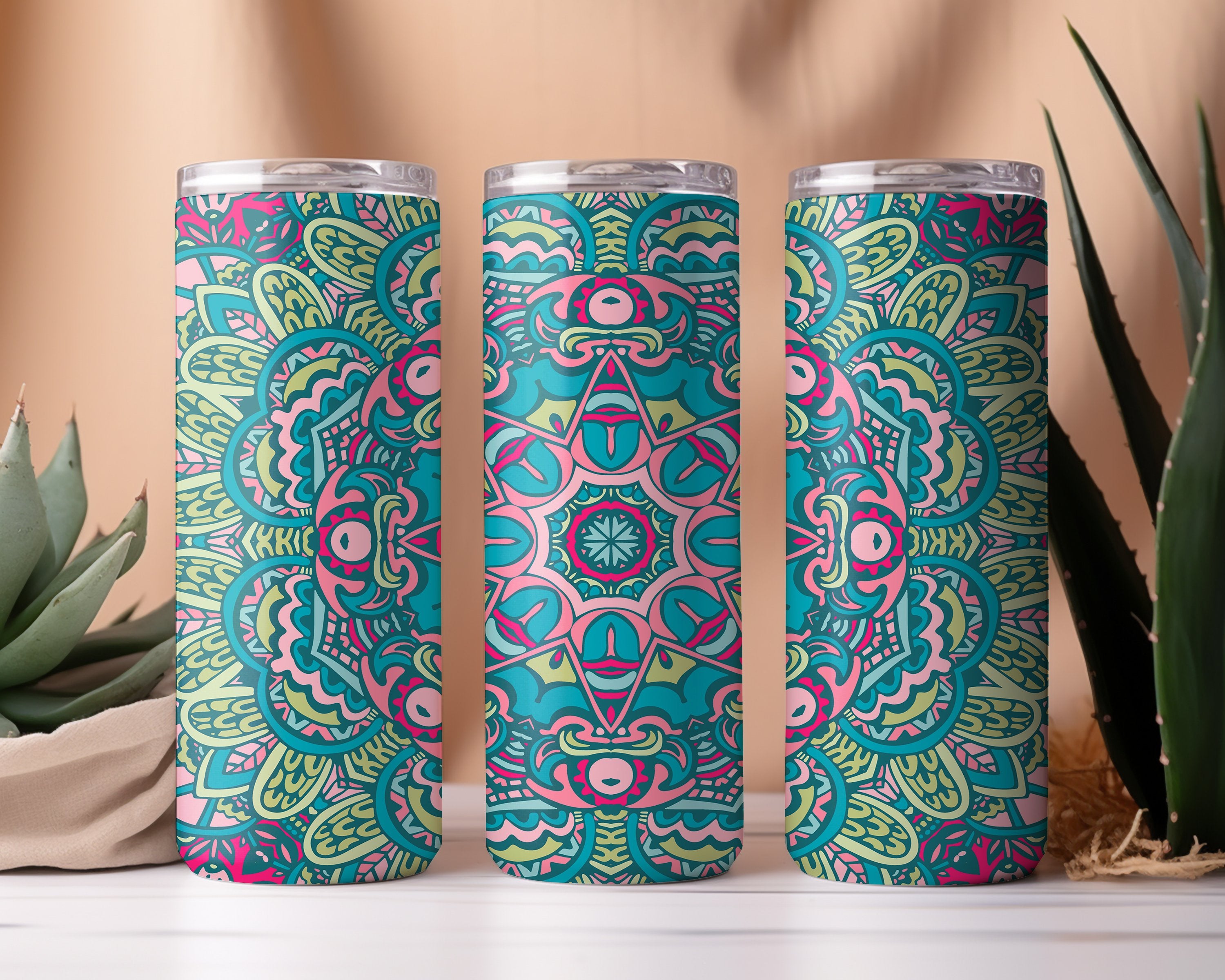 Abstract Boho Tumbler