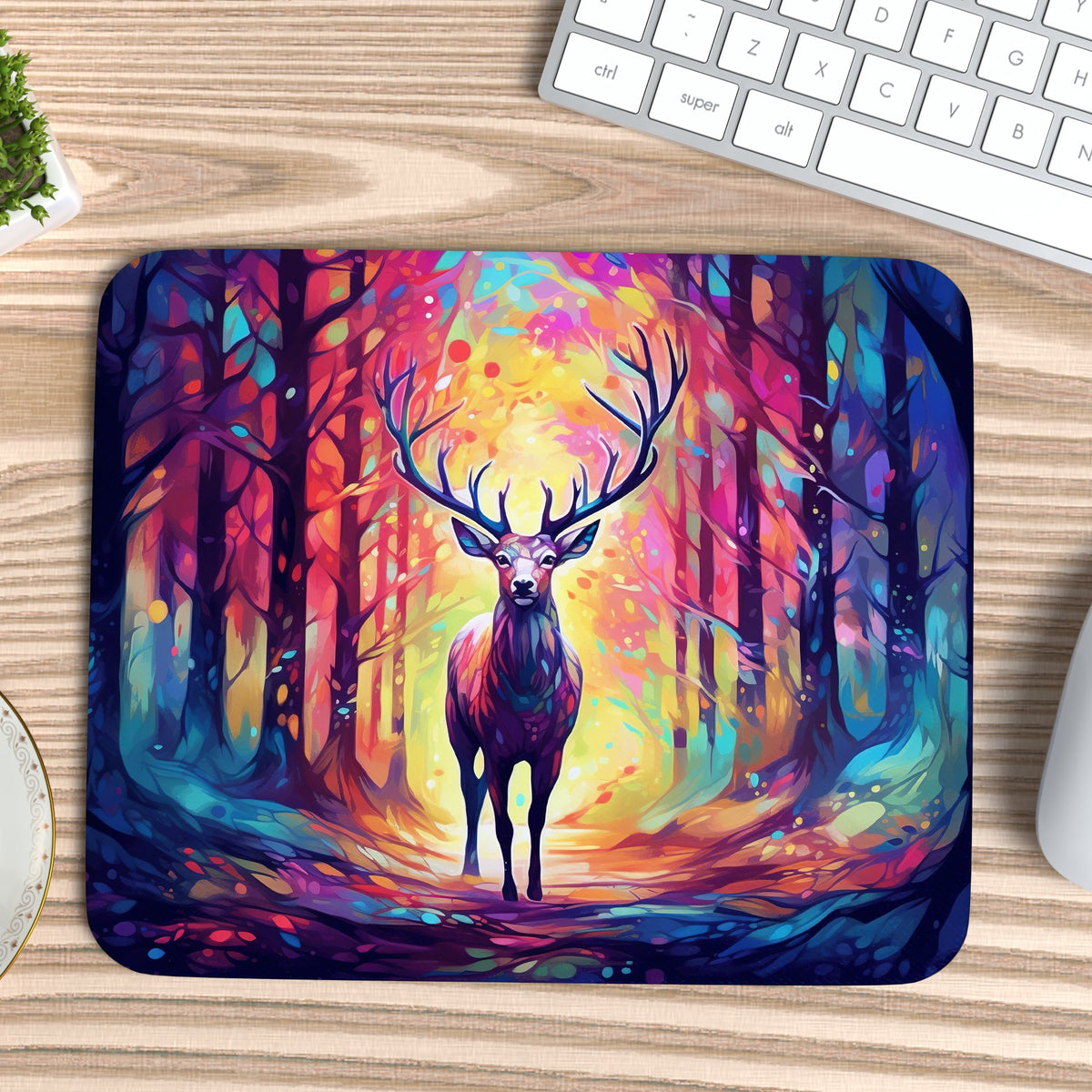 Color Splash Deer Mousepad