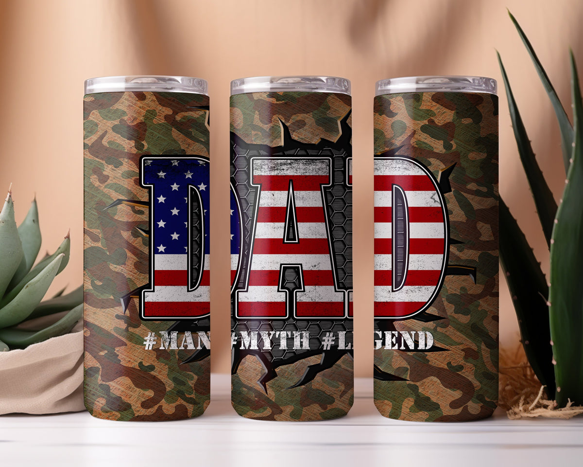 Dad Camouflage Tumbler