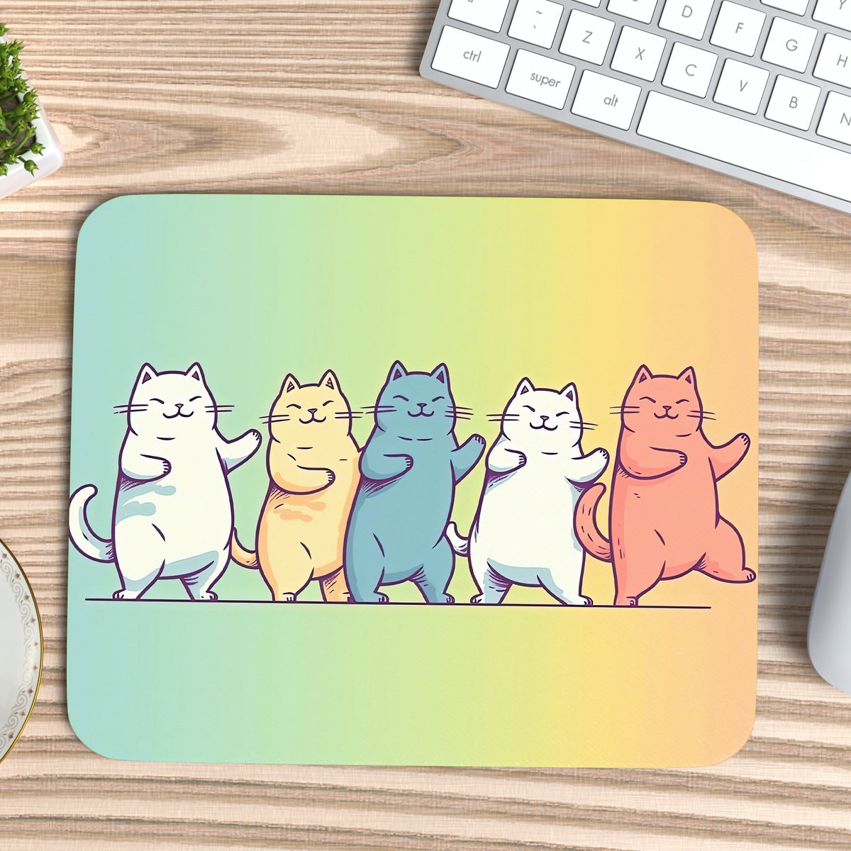 Dancing Cat Crew Mousepad