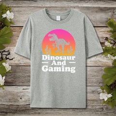 Dinosaur And Gaming T-Shirt