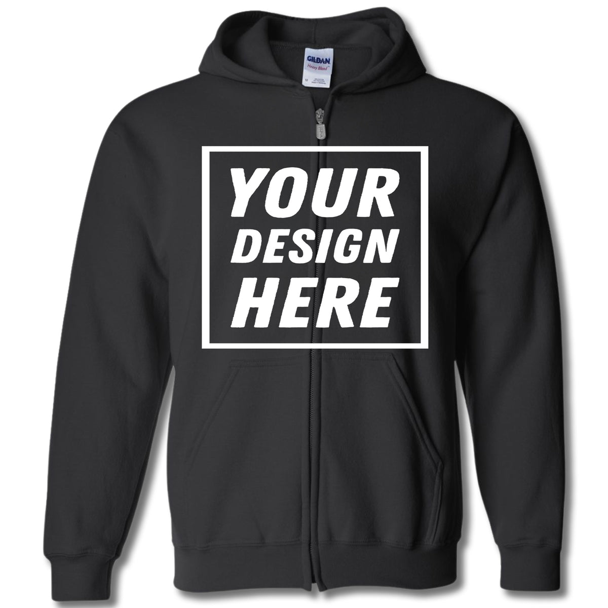 Full-Zip Hoodie - Customize Your Own | Text - Images