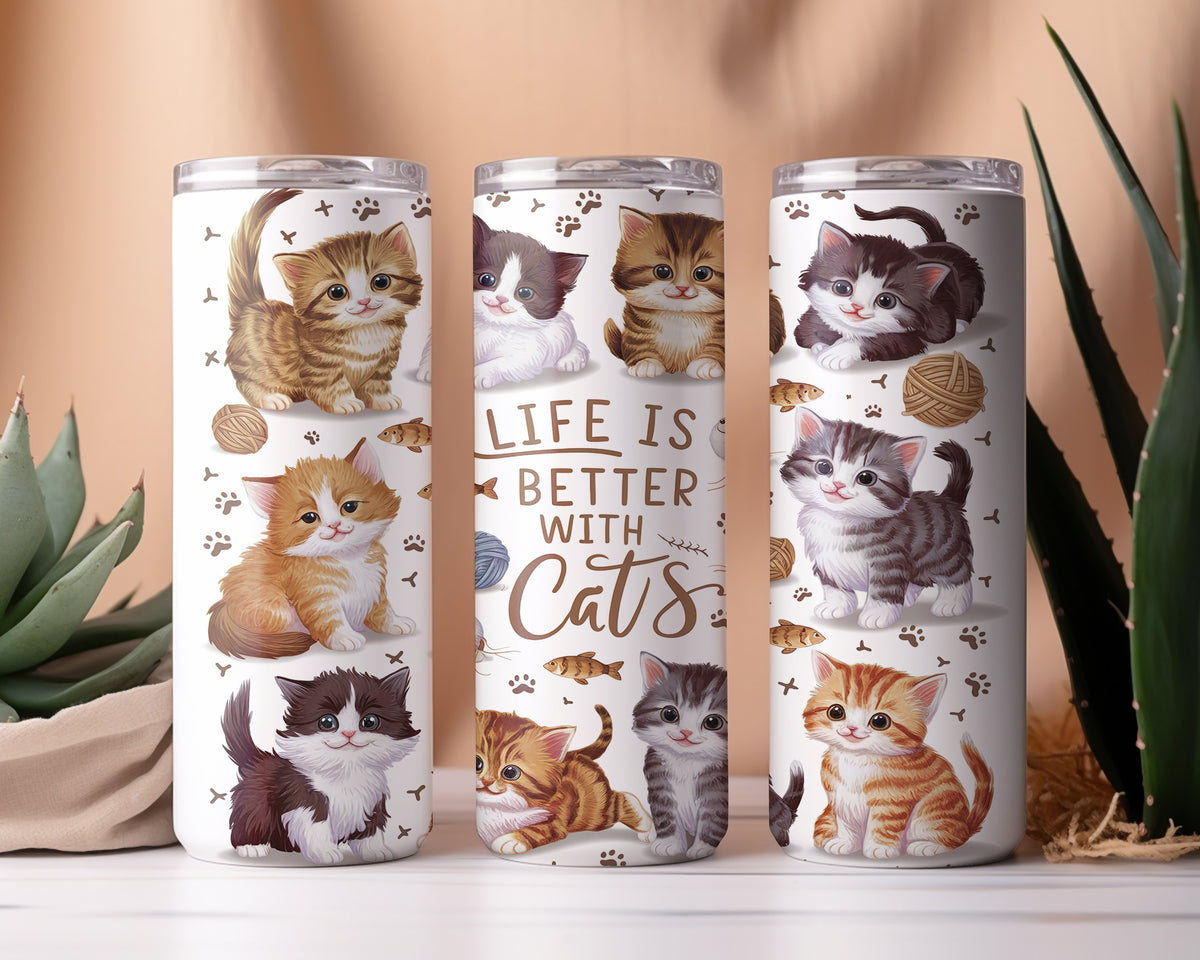 Life Is Better With Cats Tumbler