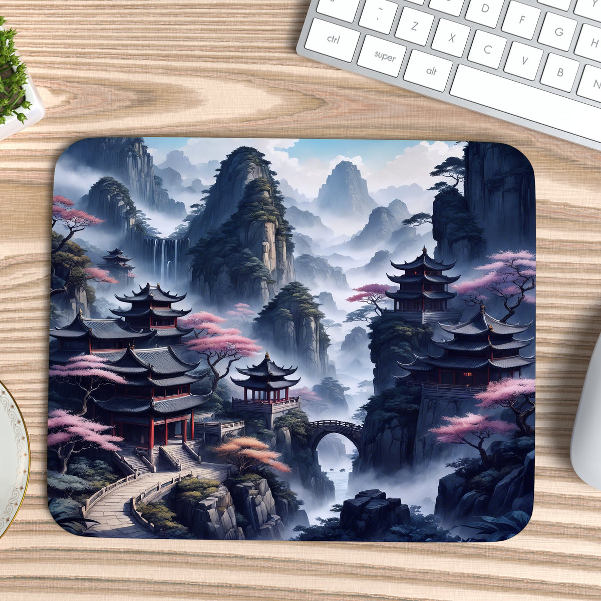 Pagoda Village Mousepad