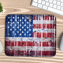 USA Flag Grunge Mousepad