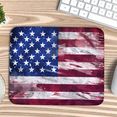 USA Flag Grunge Mousepad