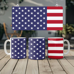 USA Flag Horizontal Mug